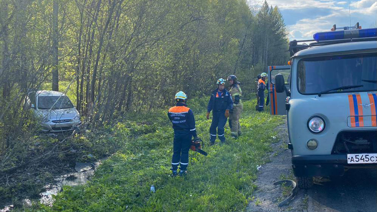 На М5 в Челябинской области иномарка вылетела с дороги, водитель погиб На М5 в Челябинской области иномарка вылетела с дороги, водитель погиб