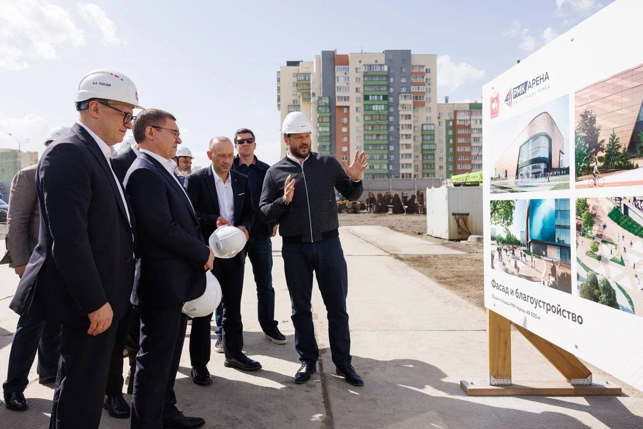 В Челябинске завершили возведения каркаса спортивной РМК-Арены