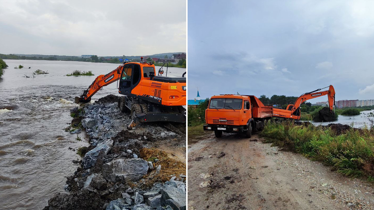 В Миассе расширяют места для прохода воды во время паводка В Миассе расширяют места для прохода воды во время паводка