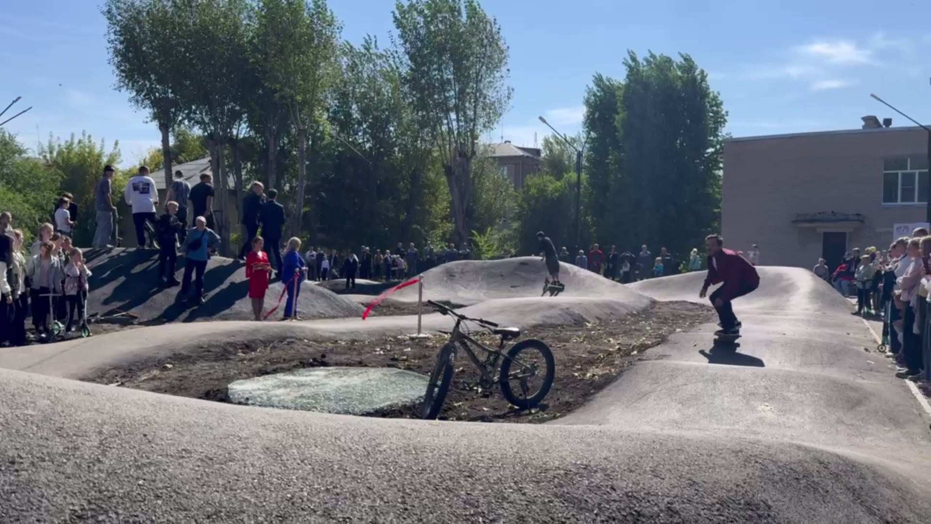 Современный памп-трек открыли на месте пустыря в Челябинске