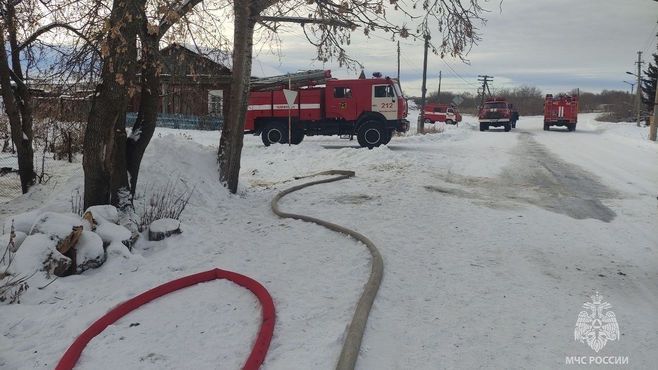 Мама и дочь пострадали во время пожара под Челябинском