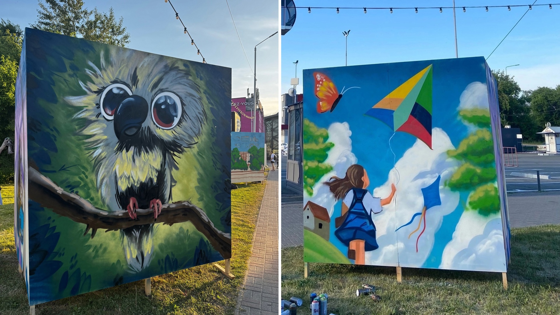 Челябинск в новых красках: граффитисты представили "Культурный код" города