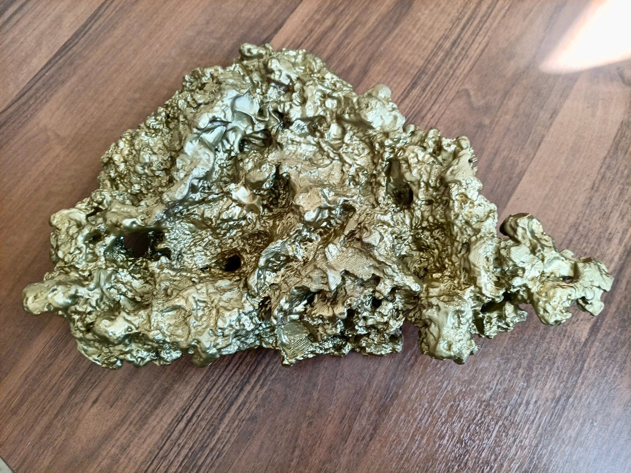 В Миассе появилась 3D-копия золотого самородка, найденного в XIX веке