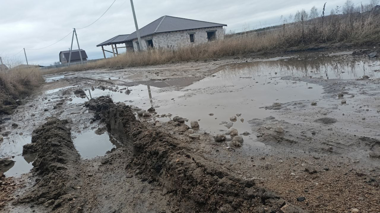 Жители деревни Ключи под Челябинском жалуются на бездорожье и отсутствие освещения