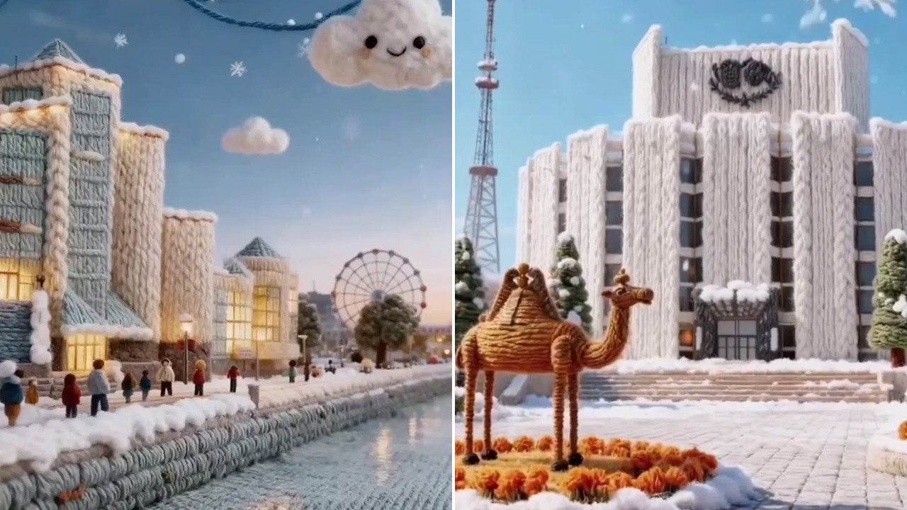 "Вязаный" Челябинск: милое видео набирает популярность в сети