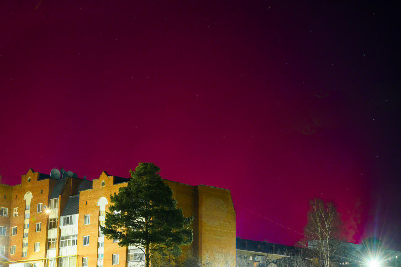 Завораживающее северное сияние наблюдали жители Челябинской области