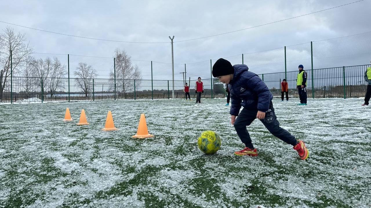 Тренировки круглый год: в селе Шумово появилось новое футбольное поле