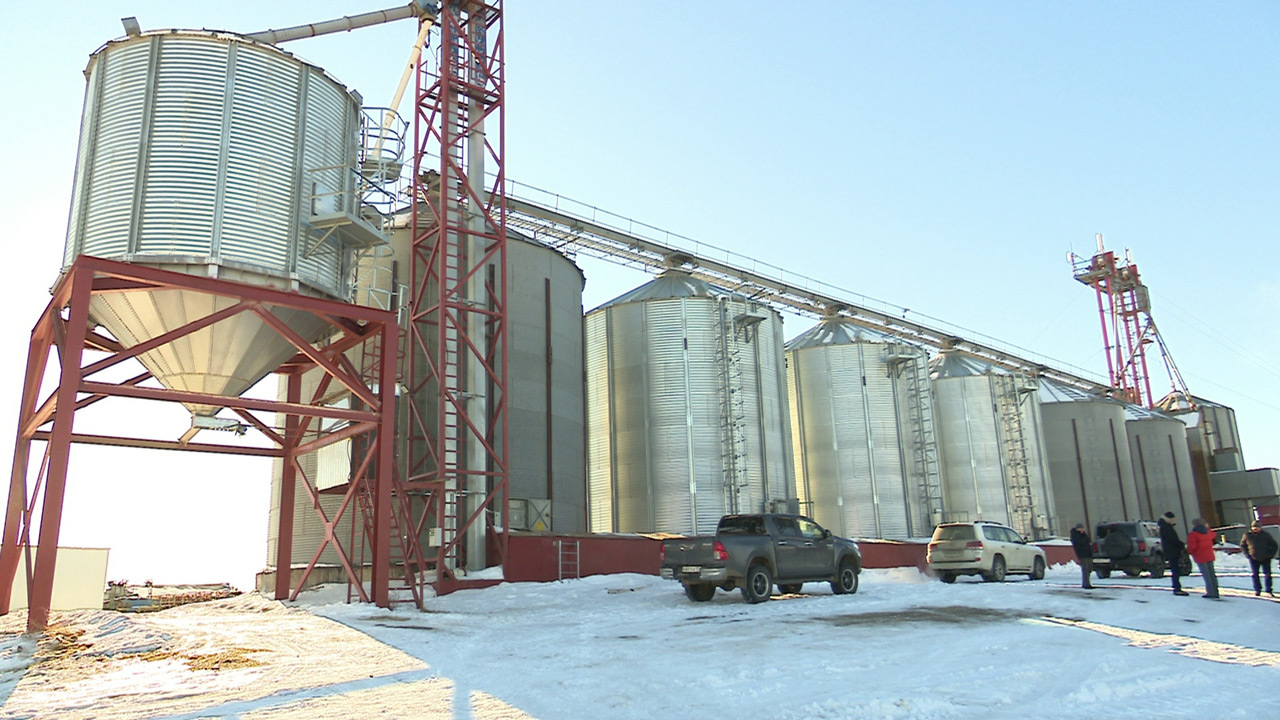 Южноуральский совхоз запустил новую линию для просушки и хранения подсолнечника