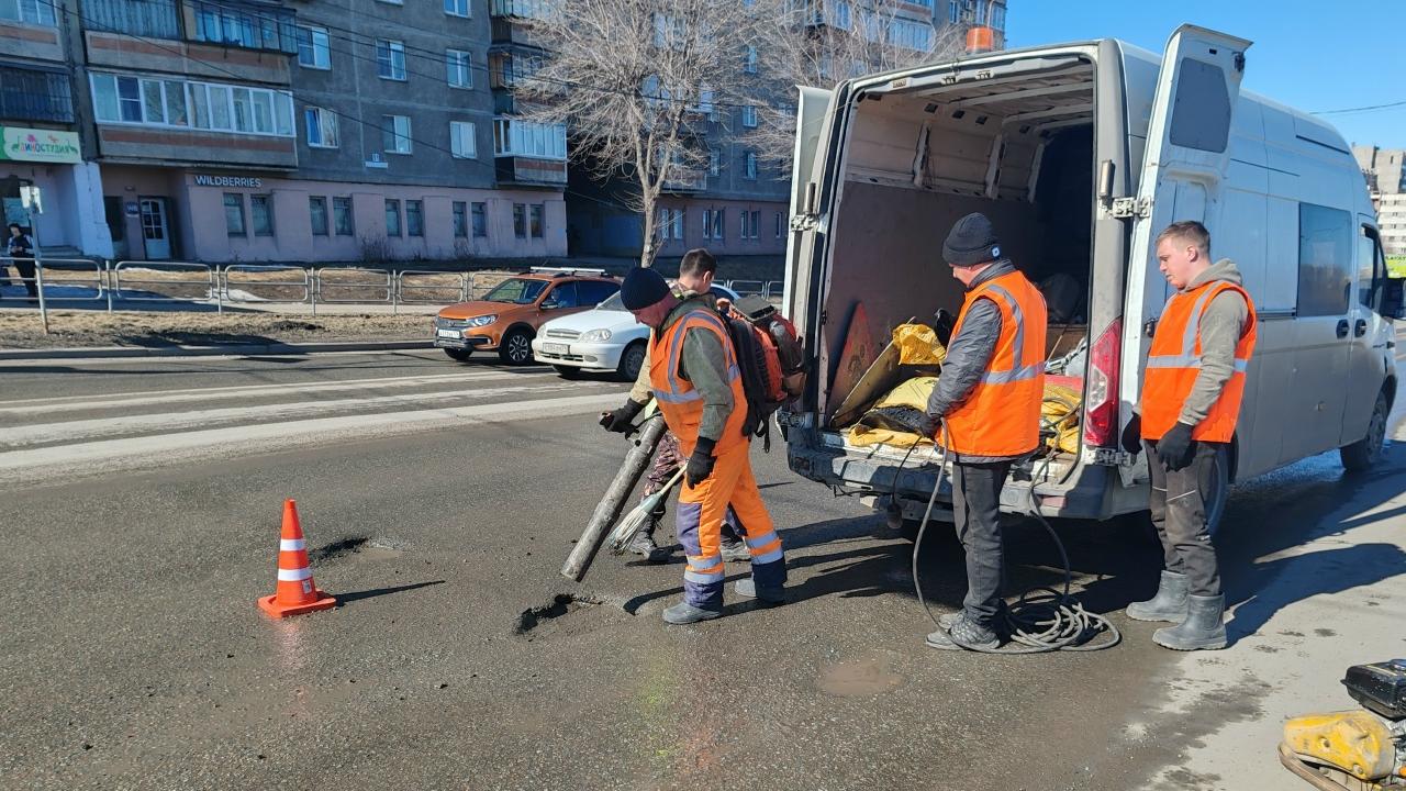 Ямочный ремонт стартовал в Магнитогорске