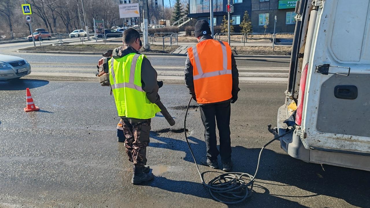 Ямочный ремонт стартовал в Магнитогорске