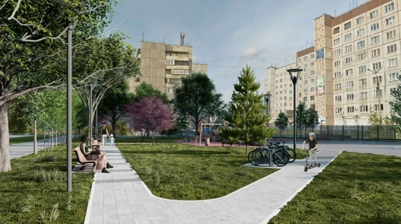 Сквер с баскетбольной площадкой создадут на северо-западе Челябинска