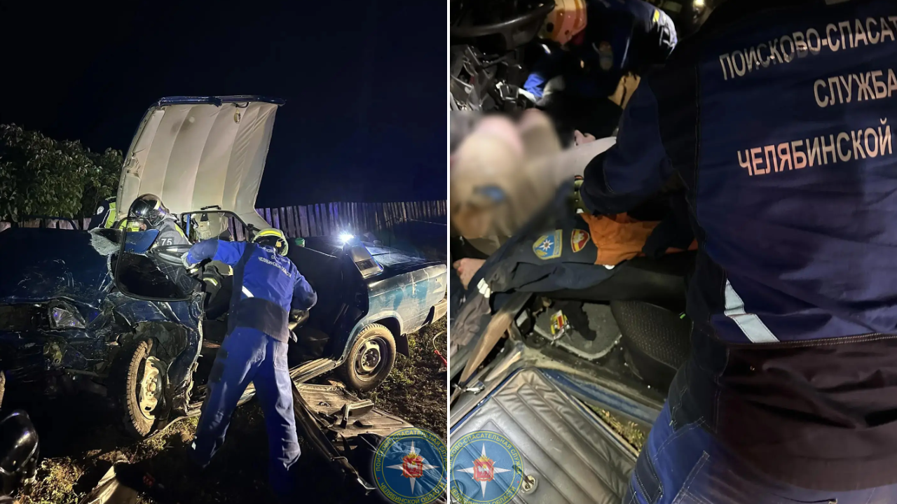 Два человека ранены в жестком лобовом ДТП в Челябинской области Два человека ранены в жестком лобовом ДТП в Челябинской области