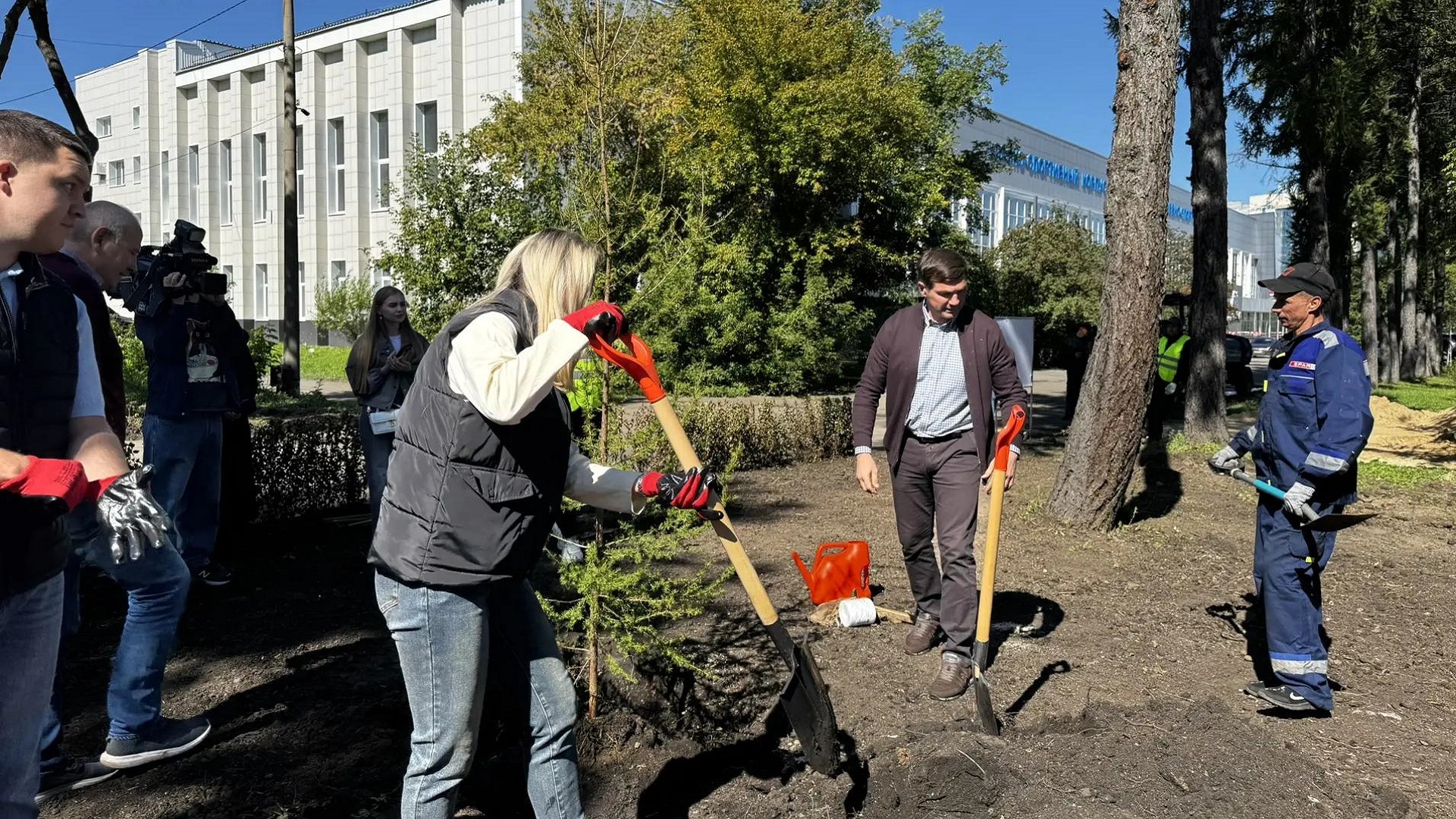 В Челябинске высадили новую аллею возле легкоатлетического манежа В Челябинске высадили новую аллею возле легкоатлетического манежа