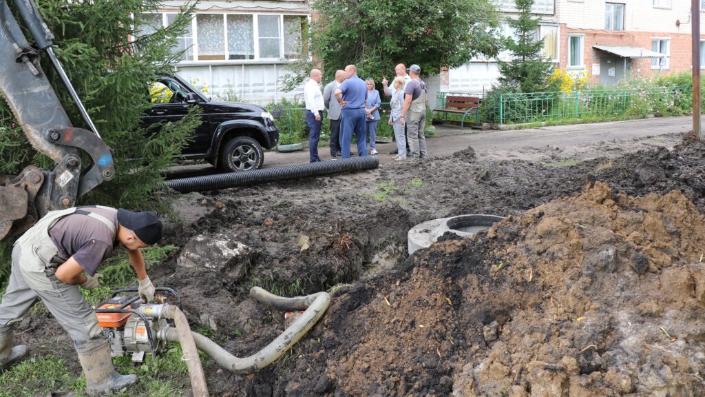 В Сосновском районе строят очистные сооружения, газопровод и электроподстанцию