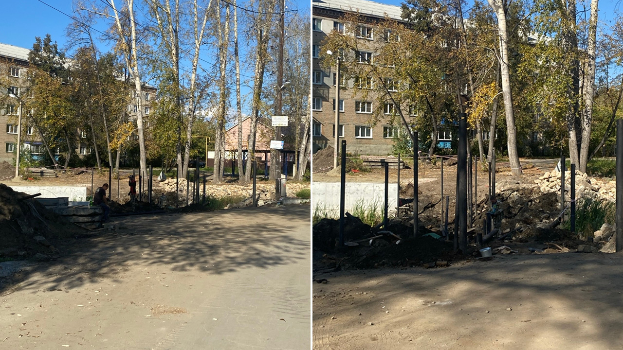 В Кыштыме благоустраивают набережную с новым пешеходным мостом